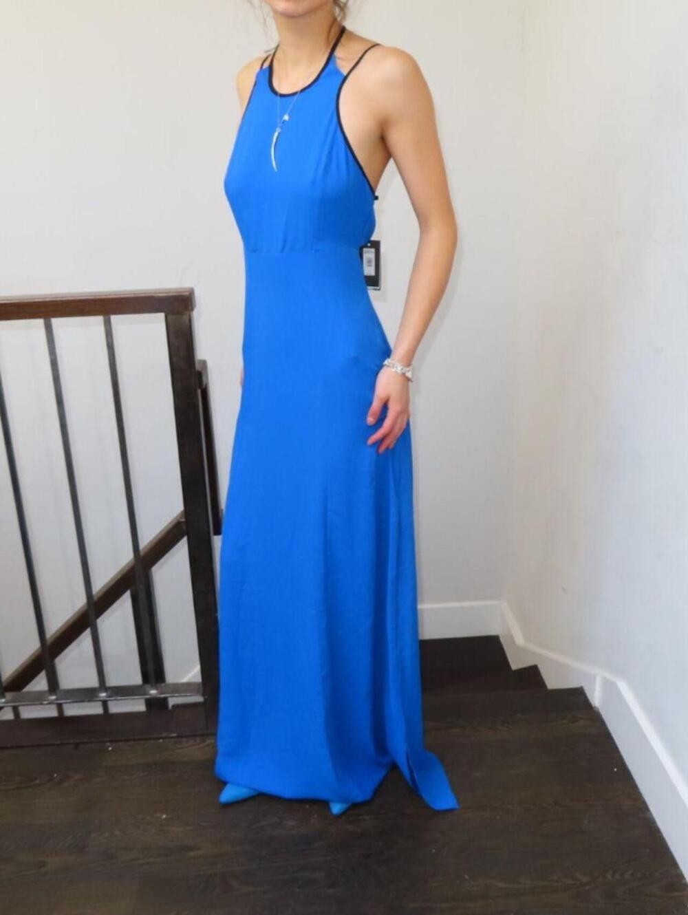 Armani Exchange Women's Blue and Black Formal-dress